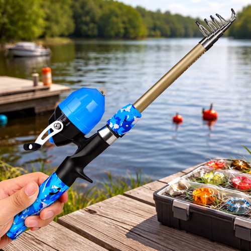 Telescopic fishing rod - telescopic,