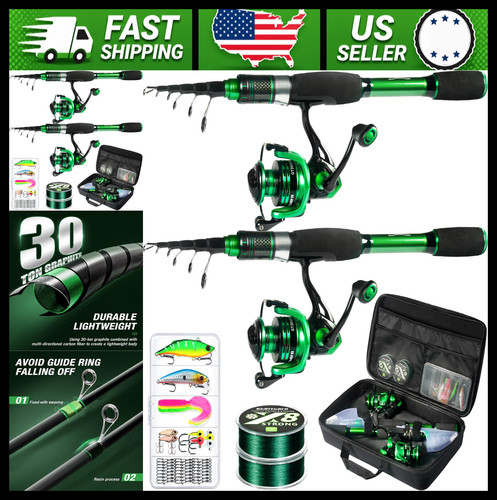 Telescopic fishing rod and - fishing,