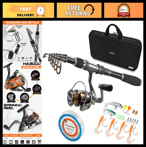 Telescopic fishing rod - telescopic, and