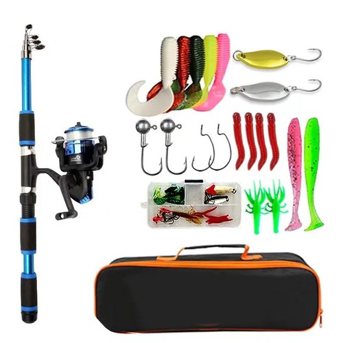 Telescopic fishing rod - telescopic, and