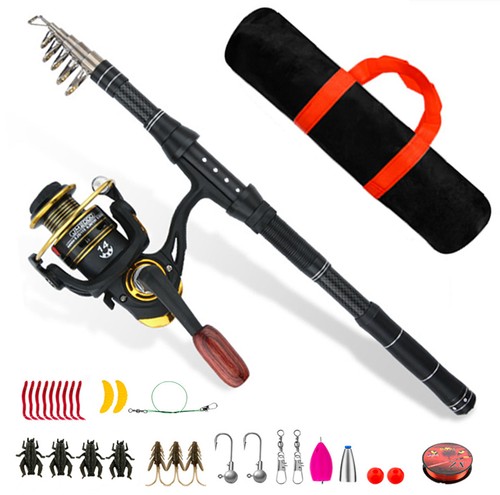 Telescopic fishing rod and - telescopic,