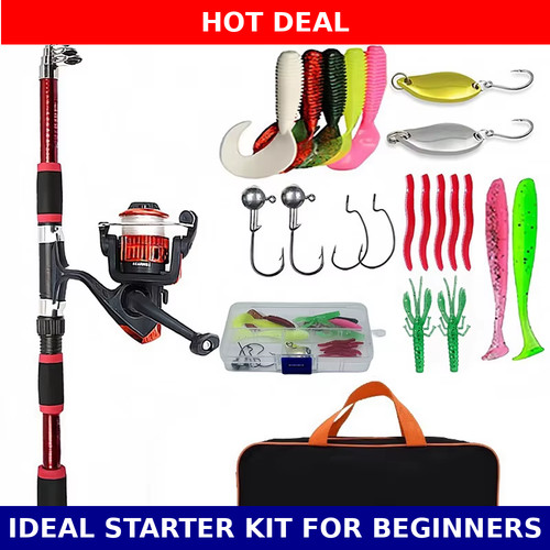 Complete beginner fishing 6ft - complete,