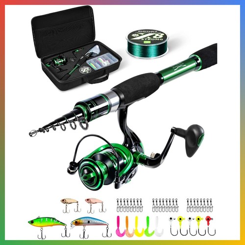 Telescopic fishing rod - rod, and