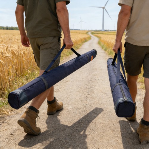 Canvas fishing rod - canvas, bag