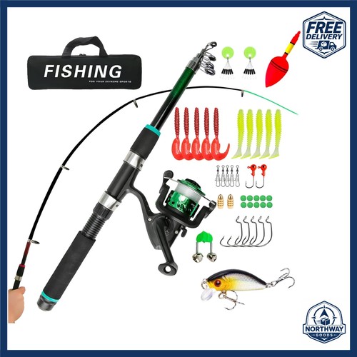 Portable kids fishing - fishing, set